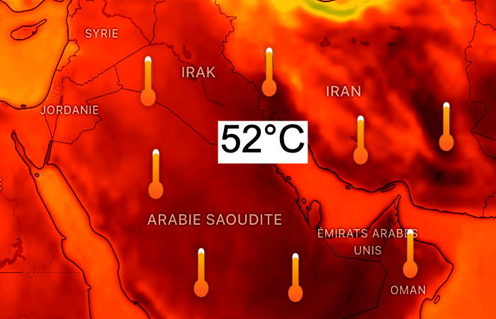 Plus de 50°C : canicule sévère au Moyen-Orient !