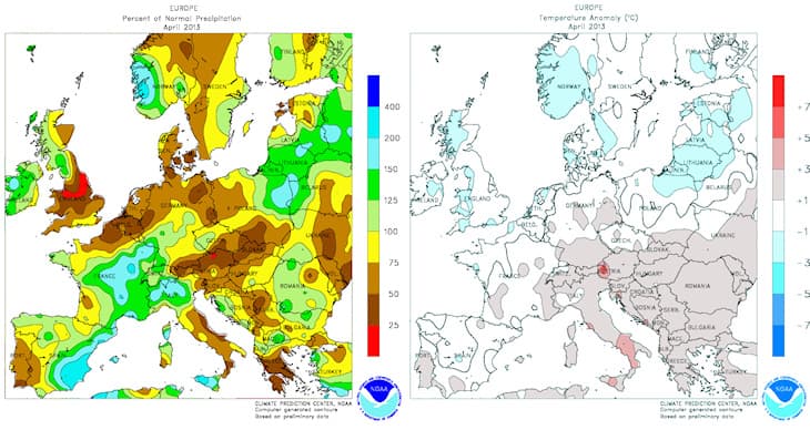 Image d'illustration pour Bilan météo de mai 2013 en France et en Europe
