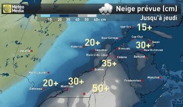 Image d'illustration pour Tempête de neige Stella après un hiver doux en Amérique du Nord