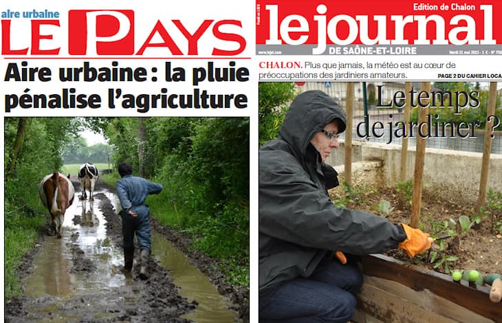 Image d'illustration pour Les cultures et les agriculteurs souffrent du mauvais temps