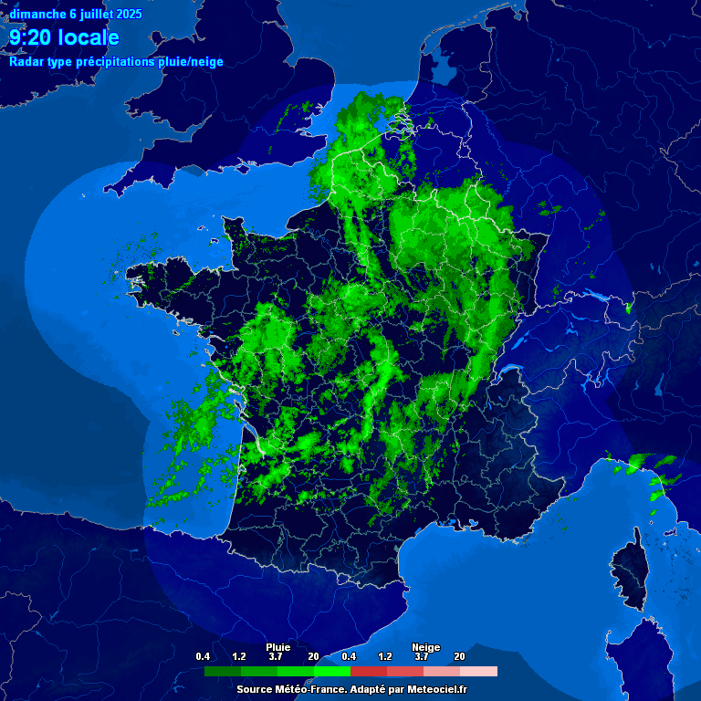 Image d'illustration pour Suivi des pluies en France